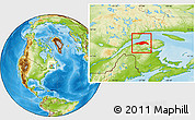 Physical Location Map of Matane
