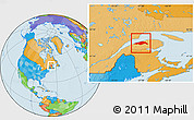 Political Location Map of Matane
