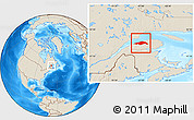 Shaded Relief Location Map of Matane