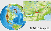 Physical Location Map of Mirabel