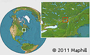 Satellite Location Map of Mirabel