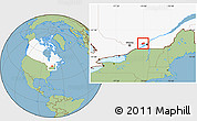 Savanna Style Location Map of Mirabel, highlighted country