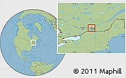 Savanna Style Location Map of Mirabel