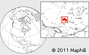 Blank Location Map of Rouyn-Noranda