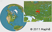 Satellite Location Map of Rouyn-Noranda