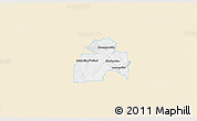 Classic Style 3D Map of Sherbrooke, single color outside