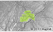 Physical 3D Map of Sherbrooke, desaturated