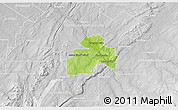 Physical 3D Map of Sherbrooke, lighten, desaturated