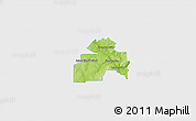 Physical 3D Map of Sherbrooke, single color outside