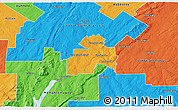 Political 3D Map of Sherbrooke