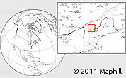 Blank Location Map of Sherbrooke
