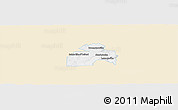Classic Style Panoramic Map of Sherbrooke, single color outside
