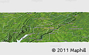 Satellite Panoramic Map of Sherbrooke