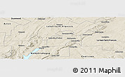 Shaded Relief Panoramic Map of Sherbrooke