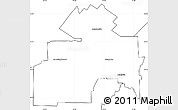 Blank Simple Map of Sherbrooke