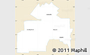 Classic Style Simple Map of Sherbrooke, single color outside