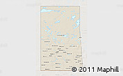 Shaded Relief 3D Map of Saskatchewan, lighten