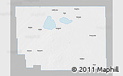 Gray 3D Map of Division No. 10, single color outside