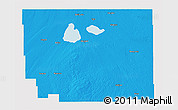 Political 3D Map of Division No. 10, cropped outside