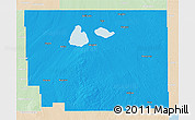 Political 3D Map of Division No. 10, lighten