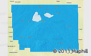 Political 3D Map of Division No. 10, physical outside