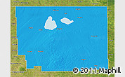 Political 3D Map of Division No. 10, satellite outside