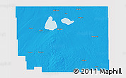 Political 3D Map of Division No. 10, single color outside