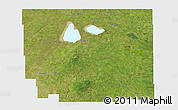 Satellite 3D Map of Division No. 10, single color outside