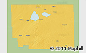 Savanna Style 3D Map of Division No. 10, single color outside