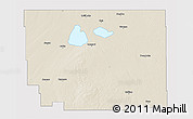 Shaded Relief 3D Map of Division No. 10, cropped outside