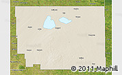 Shaded Relief 3D Map of Division No. 10, satellite outside