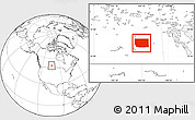 Blank Location Map of Division No. 10