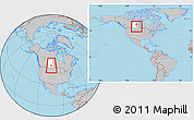 Gray Location Map of Division No. 10, highlighted parent region, within the entire country