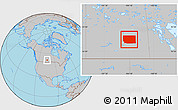 Gray Location Map of Division No. 10