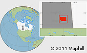 Savanna Style Location Map of Division No. 10, highlighted country, highlighted parent region