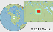 Savanna Style Location Map of Division No. 10