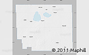 Gray Map of Division No. 10, single color outside