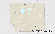 Shaded Relief Map of Division No. 10, cropped outside