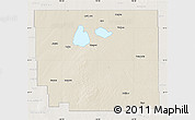 Shaded Relief Map of Division No. 10, lighten