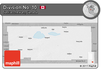 Gray Panoramic Map of Division No. 10