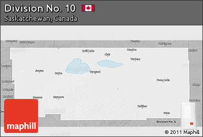 Gray Panoramic Map of Division No. 10