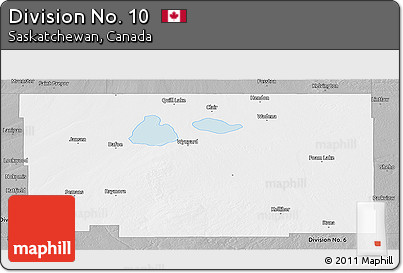 Gray Panoramic Map of Division No. 10