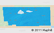 Political Panoramic Map of Division No. 10, lighten