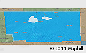 Political Panoramic Map of Division No. 10, semi-desaturated