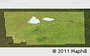 Satellite Panoramic Map of Division No. 10, darken