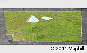 Satellite Panoramic Map of Division No. 10, desaturated