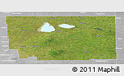 Satellite Panoramic Map of Division No. 10, lighten, desaturated