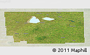 Satellite Panoramic Map of Division No. 10, lighten