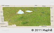 Satellite Panoramic Map of Division No. 10, shaded relief outside