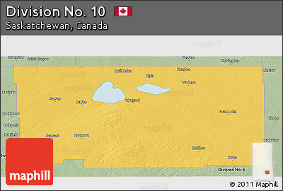 Savanna Style Panoramic Map of Division No. 10